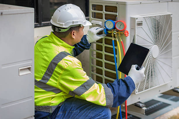 Professional Air Duct Cleaning technician working in Muskegon, MI